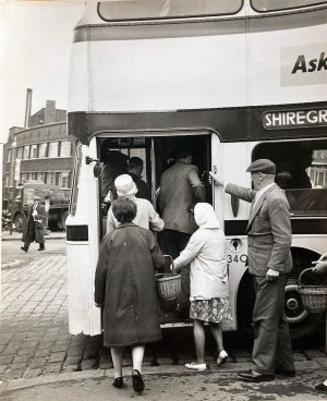 Bridge St - No340 Stood Commercial Motor Show 1964 despite the Atlanteans haveing been in serv...jpg