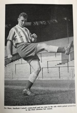 1961-62 programme photo so photo circa preseason '61 Note white 'V' neck & white centre line ...jpeg
