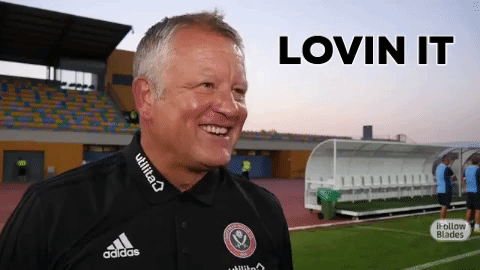 CHRIS WILDER LOVIN IT.gif