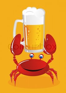 4376374-the-crab-holds-a-mug-of-light-beer.jpg