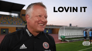 CHRIS WILDER LOVIN IT.gif