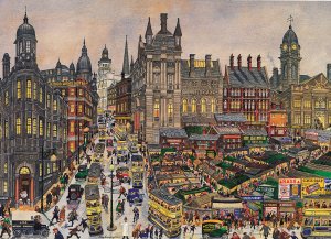 Sheaf Market ana Rag n' Tag forground-A George Cunningham painting.jpg