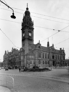Town Hall after acid cleaned-believe 1959 as walked past going home from Work.jpg