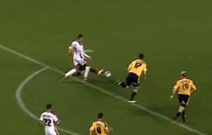 Alcock penalty situation MK Dons.jpg