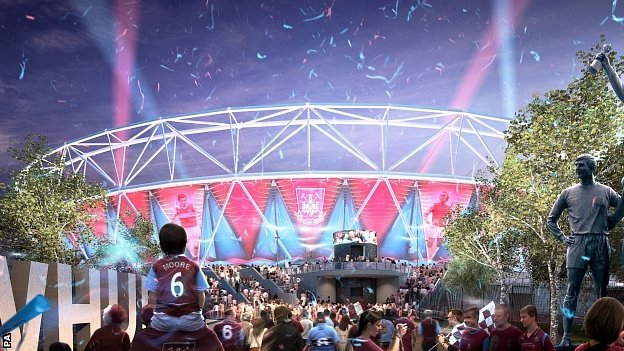 Olympic Stadium in West Ham mode