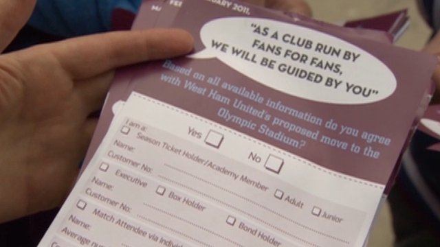West Ham survey on Olympic Stadium