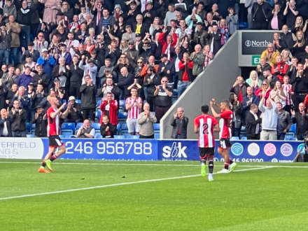 Ndiaye celebration against Chesterfield